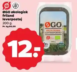 Netto ØGO økologisk friland leverpostej tilbud