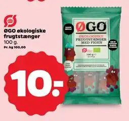 Netto ØGO økologiske frugtstænger tilbud