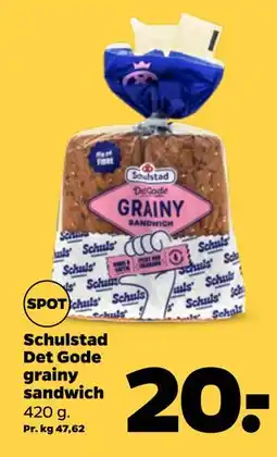 Netto Schulstad Det Gode grainy sandwich tilbud