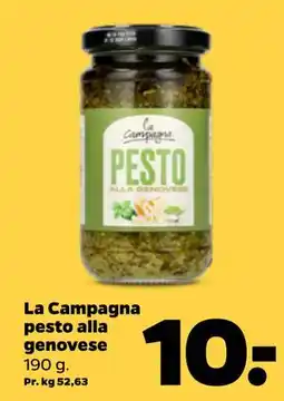 Netto La Campagna pesto alla genovese tilbud