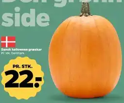 Netto Dansk halloween græskar tilbud
