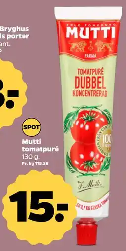 Netto Mutti tomatpuré tilbud