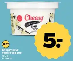Netto Cheasy skyr vanilje top cup tilbud
