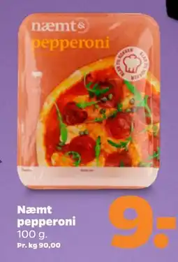 Netto Næmt pepperoni tilbud