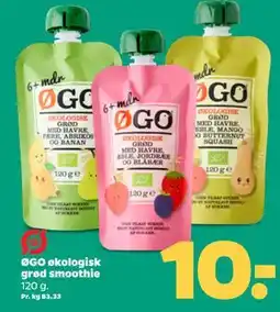 Netto ØGO økologisk grød smoothie tilbud
