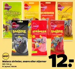 Netto Malaco strimler, snøre eller stjerner tilbud