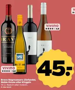 Netto Bravo Negroamaro-Zinfandel, Noble House eller Kingpin tilbud