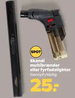 Netto Skandi multibrænder eller fyrfadslighter tilbud