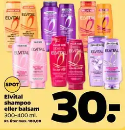 Netto Elvital shampoo eller balsam tilbud