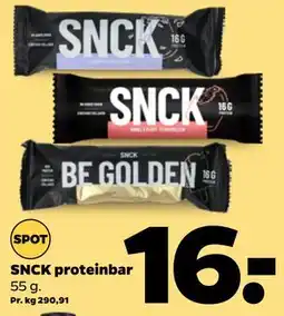 Netto SNCK proteinbar tilbud