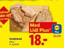 Lidl Surdejsbrød, App-pris tilbud