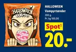 Lidl HALLOWEEN Vampyrtænder tilbud