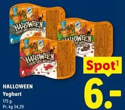 Lidl HALLOWEEN Yoghurt tilbud