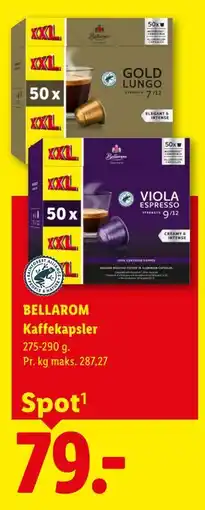 Lidl BELLAROM Kaffekapsler tilbud