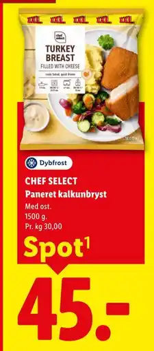 Lidl CHEF SELECT Paneret kalkunbryst tilbud
