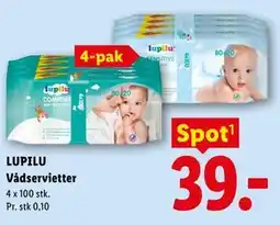 Lidl LUPILU Vådservietter tilbud