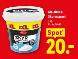 Lidl MILBONA Skyr naturel tilbud