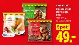 Lidl CHEF SELECT Chicken wings eller cordon bleu tilbud