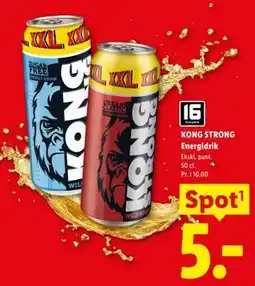 Lidl KONG STRONG Energidrik tilbud