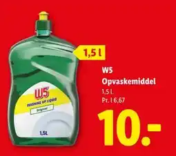 Lidl W5 Opvaskemiddel tilbud