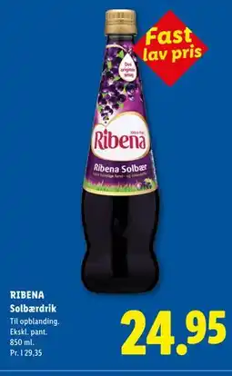 Lidl RIBENA Solbærdrik tilbud