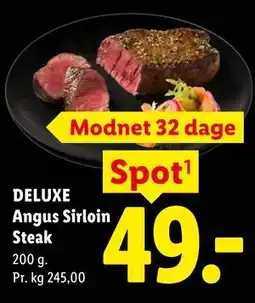 Lidl DELUXE Angus Sirloin Steak tilbud