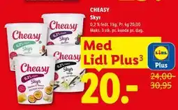 Lidl CHEASY Skyr, App-pris tilbud