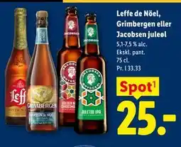 Lidl Leffe de Nöel, Grimbergen eller Jacobsen juleøl tilbud