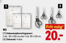 Lidl W5 Vakuumopbevaringsposer tilbud