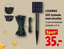 Lidl LIVARNO LED-lyskæde med solceller tilbud