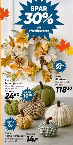Bilka SPAR 30% på efterårsvarer tilbud