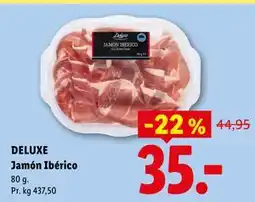 Lidl DELUXE Jamón Ibérico tilbud
