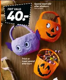 Bilka Spand med LED eller plyskurv tilbud