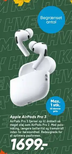 Bilka Apple AirPods Pro 3 tilbud