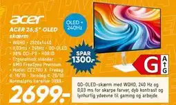 Bilka ACER 26,5” OLED skærm tilbud
