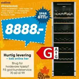Bilka Vinkøleskab tilbud