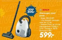 Bilka Bosch Støvsuger med pose tilbud
