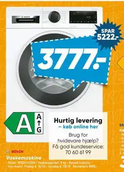 Bilka Vaskemaskine tilbud