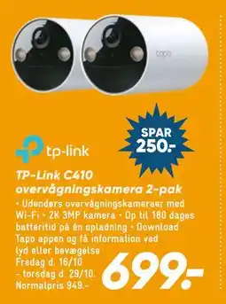 Bilka TP-Link C410 overvågningskamera 2-pak tilbud