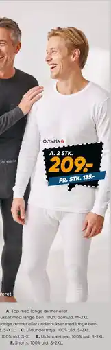 Bilka Top med lange ærmer eller underbukser med lange ben tilbud
