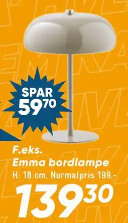 Bilka Emma bordlampe tilbud