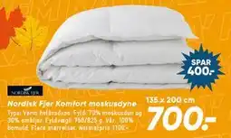 Bilka Nordisk Fjer Komfort moskusdyne tilbud
