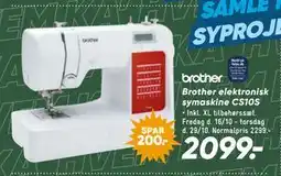 Bilka Brother elektronisk symaskine CS10S tilbud
