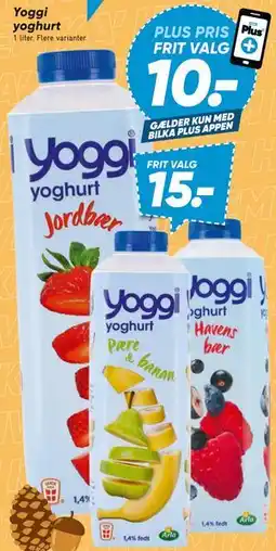 Bilka Yoggi yoghurt tilbud