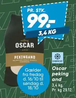 Bilka Oscar peking and tilbud