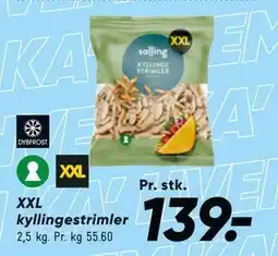 Bilka XXL kyllingestrimler tilbud