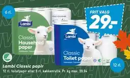 Bilka Lambi Classic papir tilbud