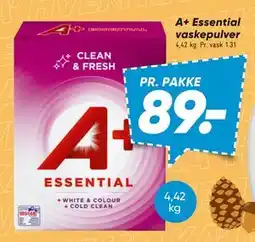 Bilka A+ Essential vaskepulver tilbud