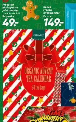 Bilka Fredsted økologisk te julekalender tilbud