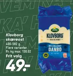 Bilka Klovborg skæreost tilbud